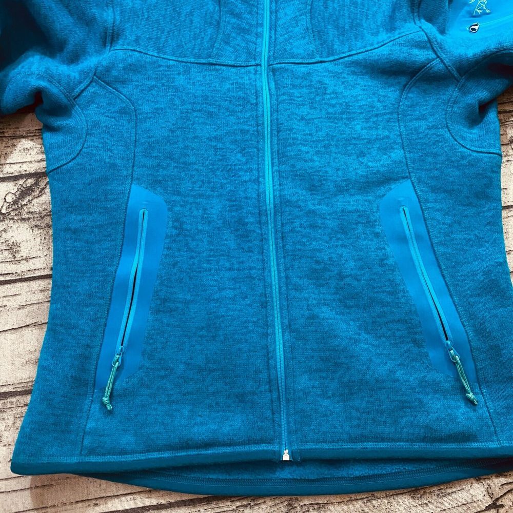 Arcteryx Womens Covert Cardigan Size L Polartec Fleece Full Zip Midweight Blue - Picture 7 of 12